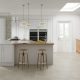 Cambridge complete kitchen fair price door in light grey colour traditional wooden shaker doors