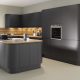 Lucente-Matt-Anthracite-Main black rounded corners full modern contemporary kitchen catalogue example from fair price kitchens, heckmondwike, west yorkshire