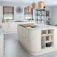 alabastar-lumi-gloss modern rounded corners full kitchen installation catalogue example from fair price kitchens, heckmondwike, west yorkshire